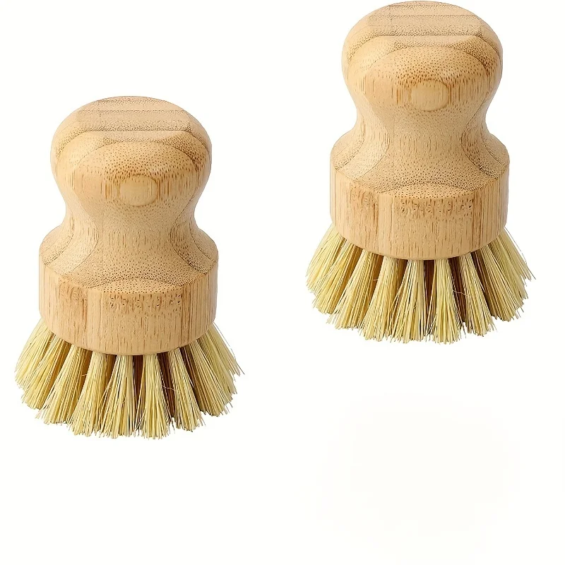 Dish Scrub Brush, Kitchen Dish Scrubber Brush Set For Cleaning Dishes, Sink, Cast Iron Pan/Pot