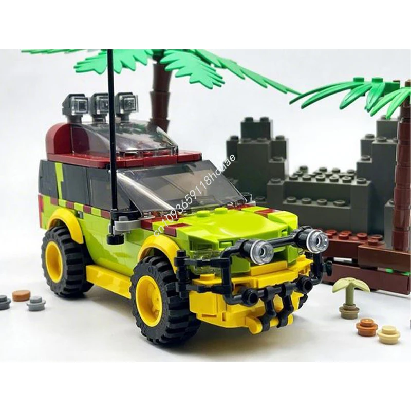 518ピース MOC ダイノワールド ツーパック シティチャンピオン スーパーカー 組み立てブロック クリスマス DIY エンジニアリングプロジェクト ギフトに最適