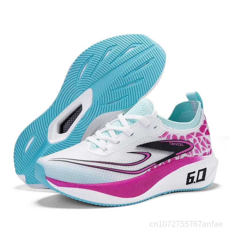 Lightweight Couple Running Shoes Breathable Shock‑Absorbing Sneakers Outdoor Sports Training Footwear for Men Women Size 36‑45