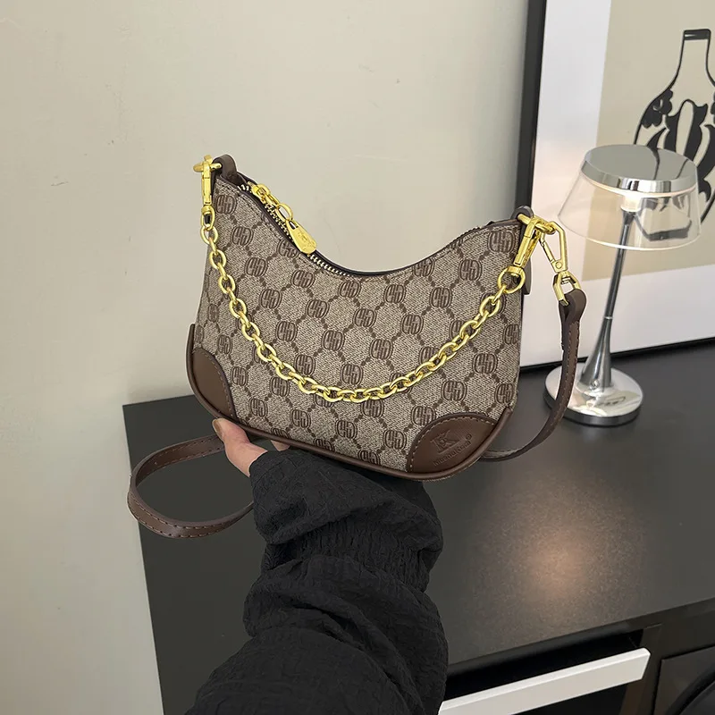 حقائب نسائية عالية الملمس، حقائب يد عصرية مطبوعة ريترو، حقائب نسائية مائلة فاخرة خفيفة #3