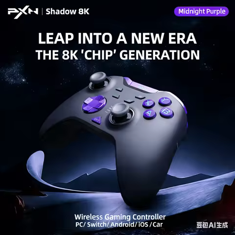 PXN P5 Wireless Gaming Controller 2.4G Bluetooth Hall Effect Gamepad Joystick for Nintendo Switch/PC/iOS/Android /Steam