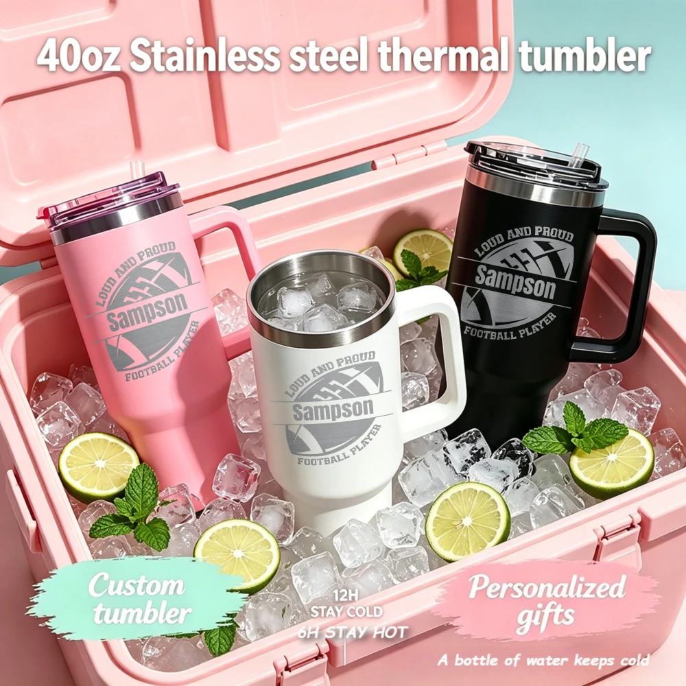 Custom Insulated Water Bottle Stainless Steel Tumble Cold And Hot Flasks Double Wall With Handle for Sports Outdoor Cup Coffe - view 2