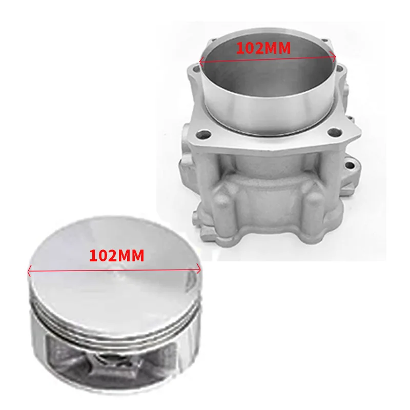 102mm Cylinder Kit For Yamaha Raptor 660R 686cc 2001-2005, Rhino 660 686cc 2004-2007, Grizzly 660 686cc YFM660 2002-2008