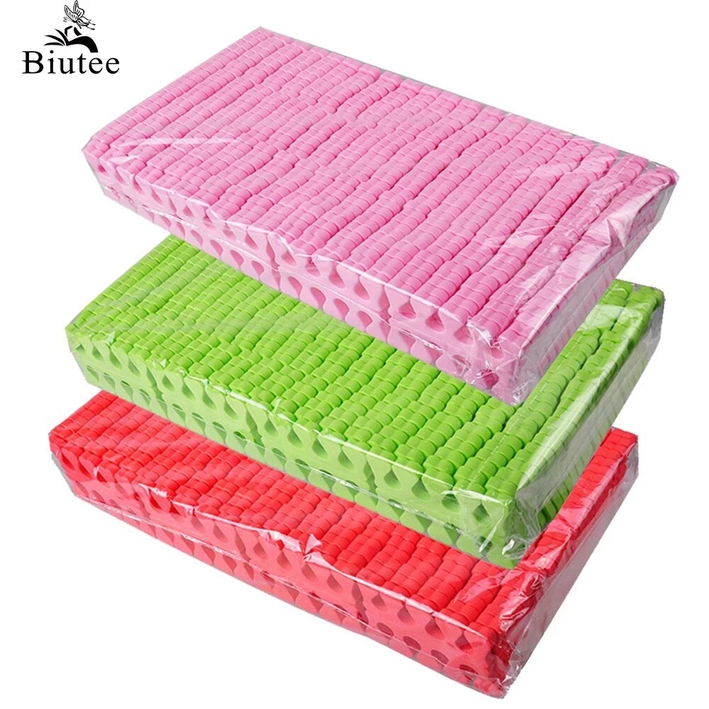 

Biutee 400pcs Nail Art Toe Separator Foots Sponge Fingers Separators Soft UV Polish Nail Salon Supplies Pedicure Manicure Tools