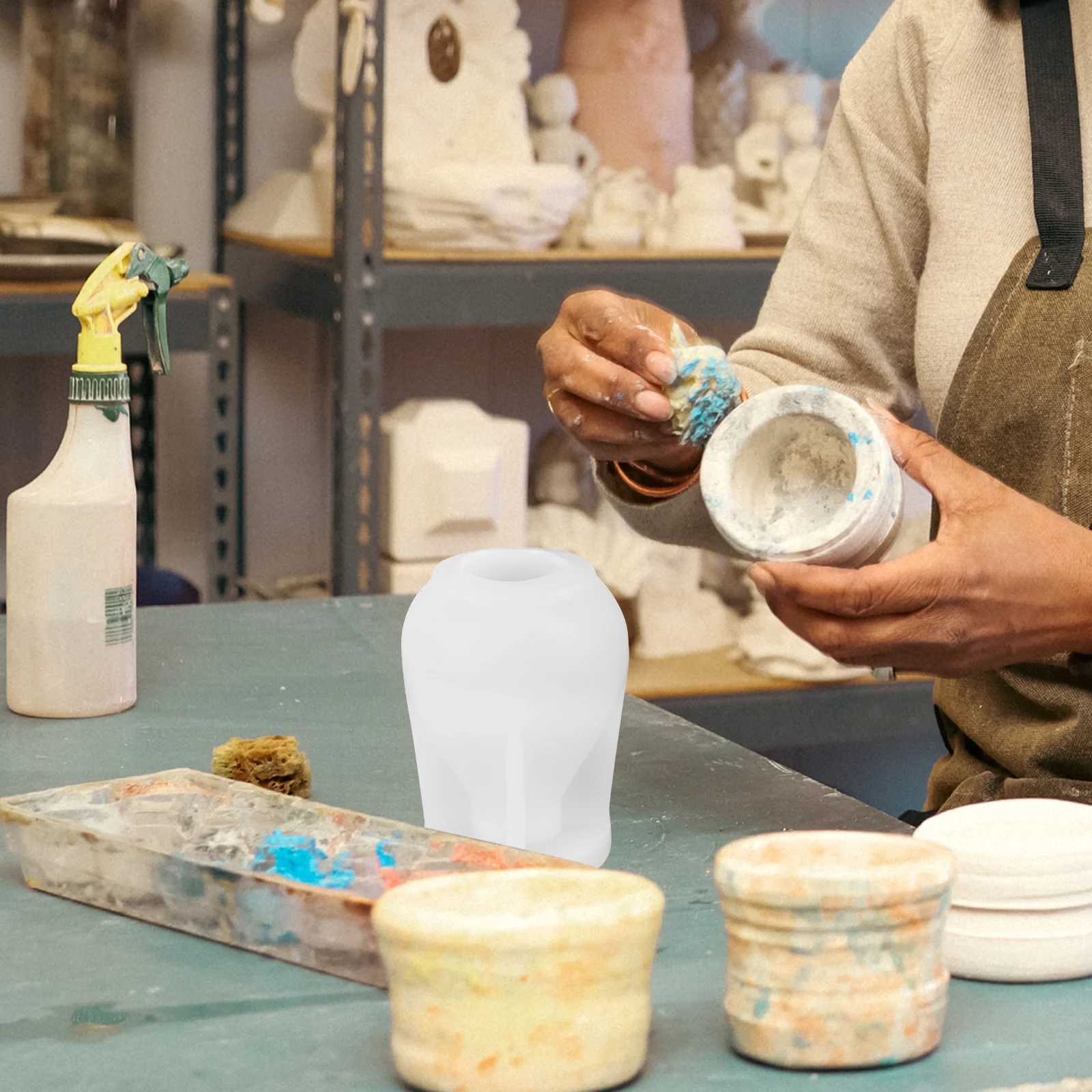 

Silicone DIY Mold for and Soap Making Water Drop Design Flexible Easy Demoulding Craft Supply for Beginners