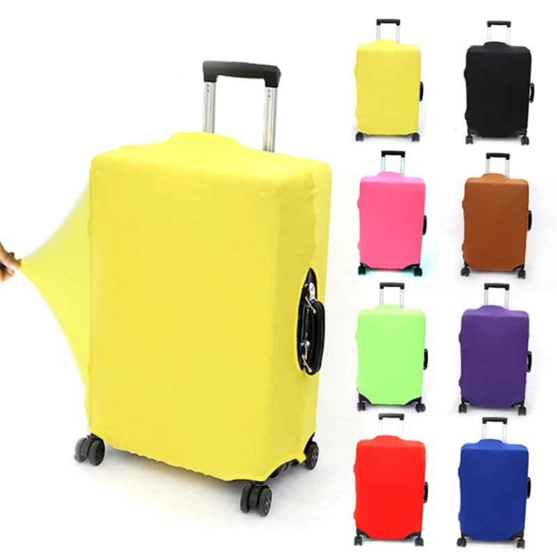 Solid Color Travel Suitcase Dust Cover Luggage Protective Cover For Luggage Trolley Case Dust Cover Travel Accessories