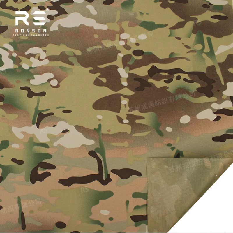 MC Multicam Camouflage 184T Nylon Taslan TPU 3 Layer Laminated Fabric Breathable and Water-repellent Outdoor Jackets