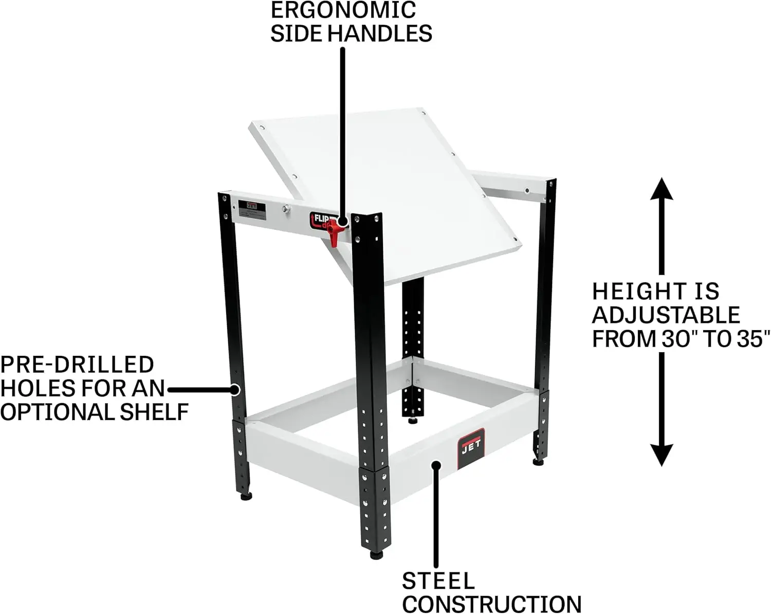 Tavolo da banco JET Flip Top (728200)