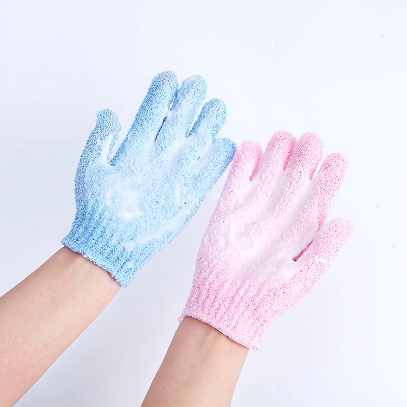 Guantes de baño de piezas para niños, toalla de ducha para el hogar, exfoliante, lavado corporal, toallita elástica, suministros de limpieza para la espalda, 1 ud.