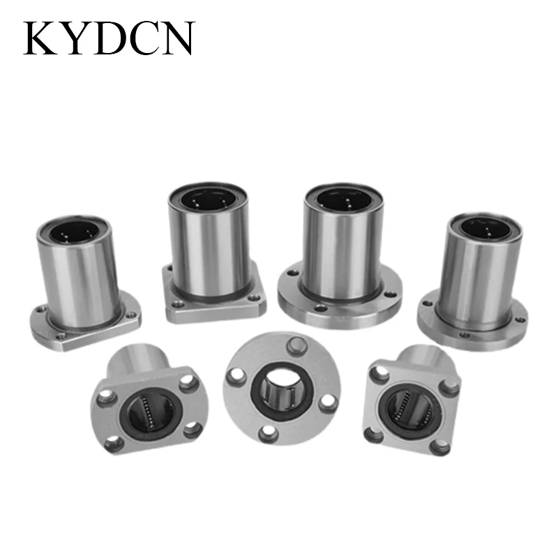 Square Flange Linear Motion Bushing LMK6UU LMK8UU LMK10UU LMK10LUU LMK12LUU Linear Ball Bearing For 3D Printer CNC Parts