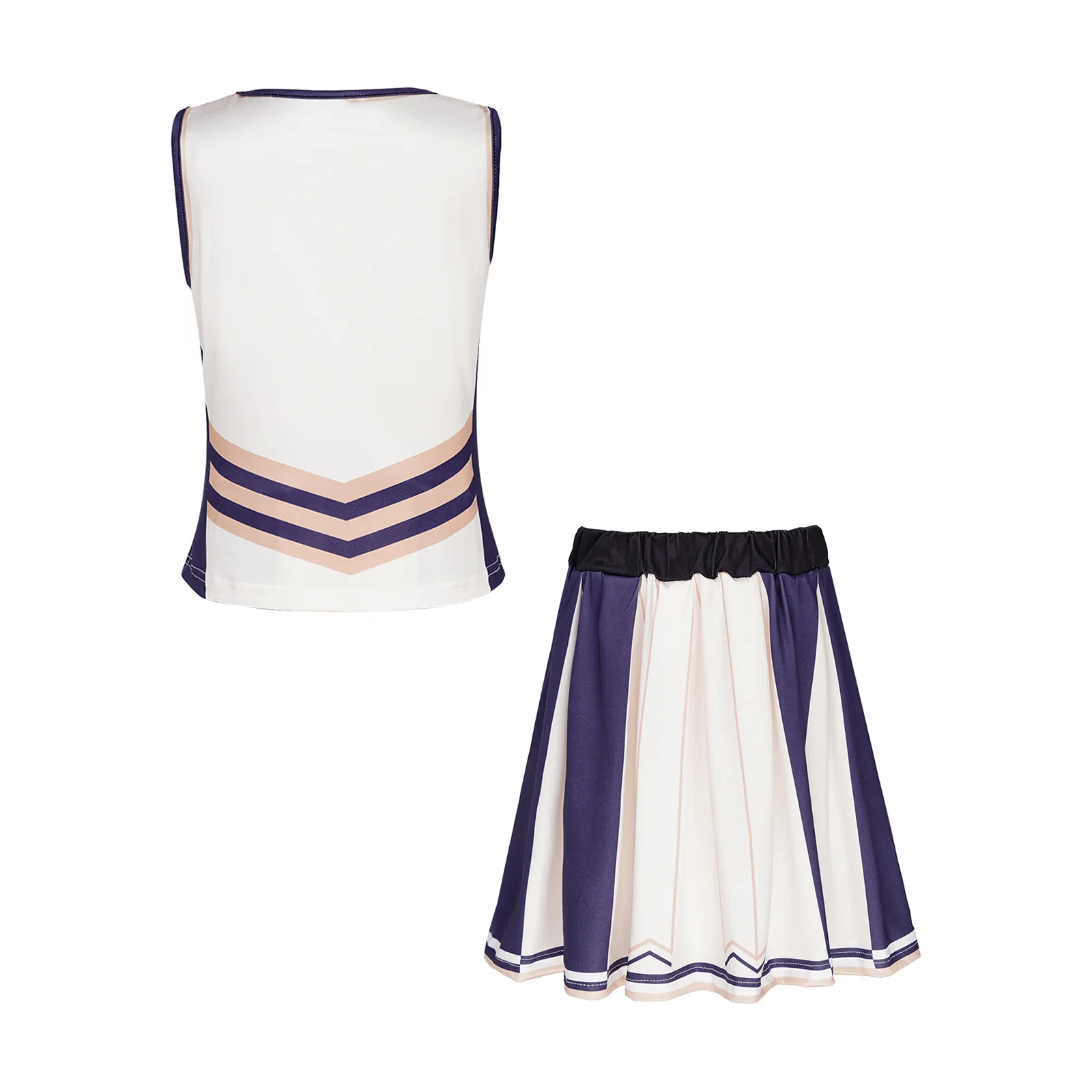 Mädchen Cheerleader-Kostüm Cheerleader-Kleid Rollschuh-Party-Tanzoutfit Schul-Cheerteam-Wettbewerbs-Tanzkleidung – Detail 17