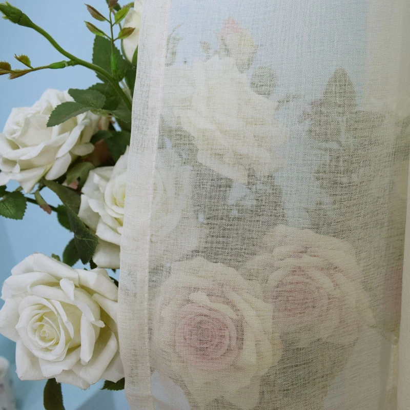 Transparent Waterproof Outdoor Curtain Gauze Curtain Outdoor Patio Custom Size Fashion Decor Window Luxury UV Protection
