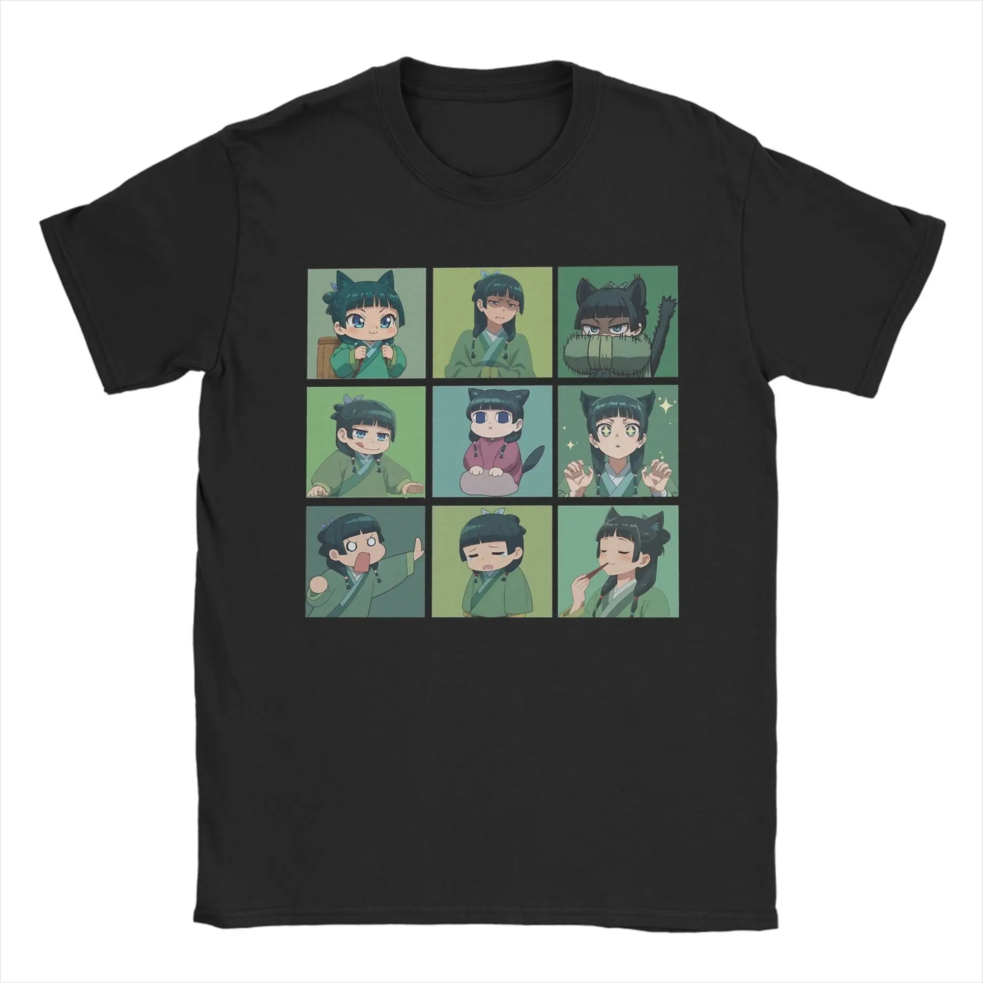 

The Apothecary Diaries Maomao T Shirt Men's Pure Cotton Funny T-Shirts Crew Neck Tees Short Sleeve Clothing New Arrival