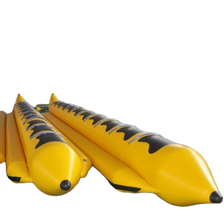 

Water Fun Game Inflatable Floating Toys Yellow Inflatable Banana Boat for Sale