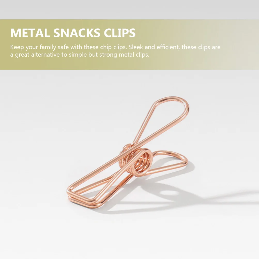 

30pcs Fixing Light String Holder Steel Snacks Food Bag Seal Clip for Kitchen Heavy Duty Metal Clips Office Stapler Supplies