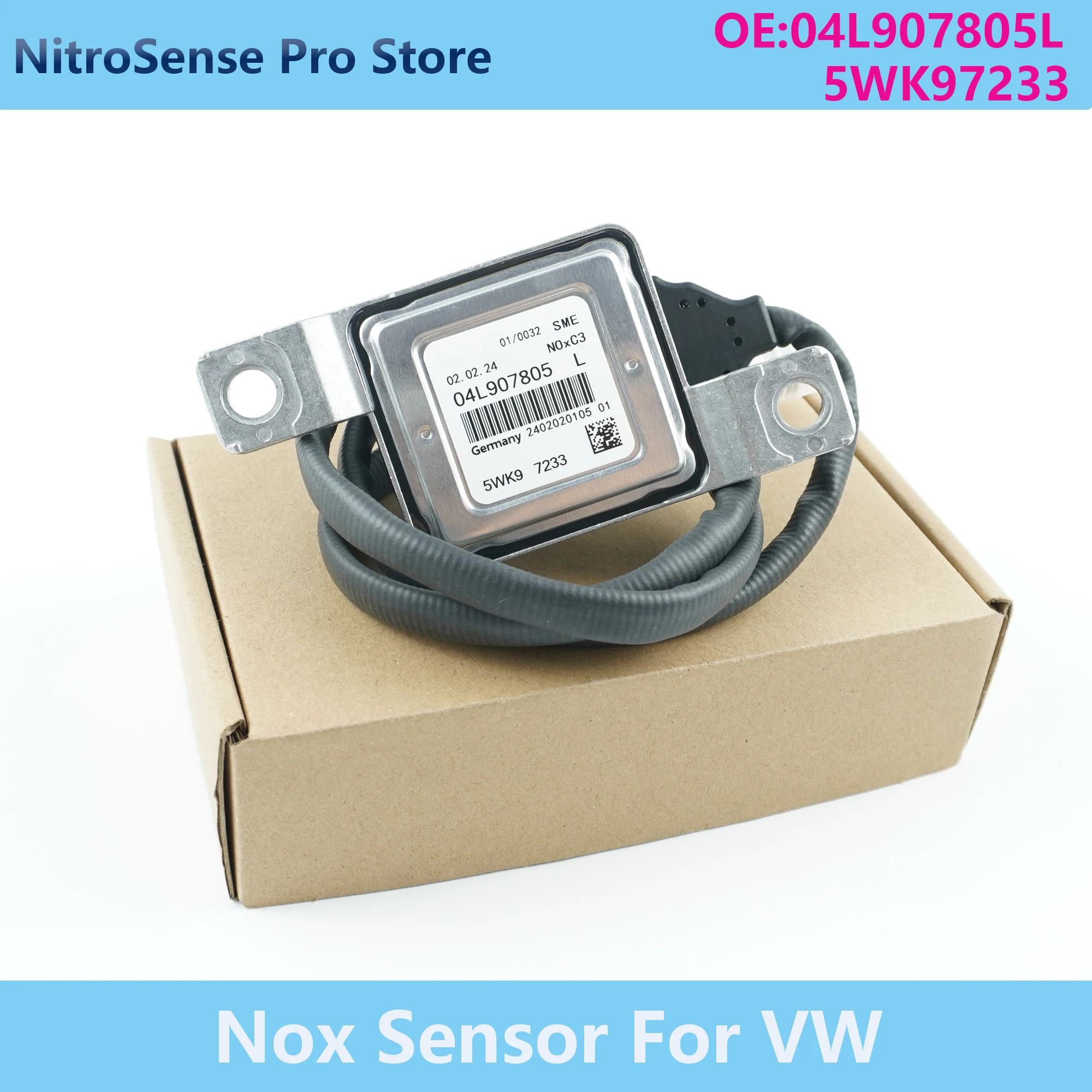 

5WK97233 04L907805L 5WK9 7233 04L907805 L Nitrogen Oxide Sensor For Audi Q3 Volkswagen VW Sharan Tiguan Seat Alhambra Skoda