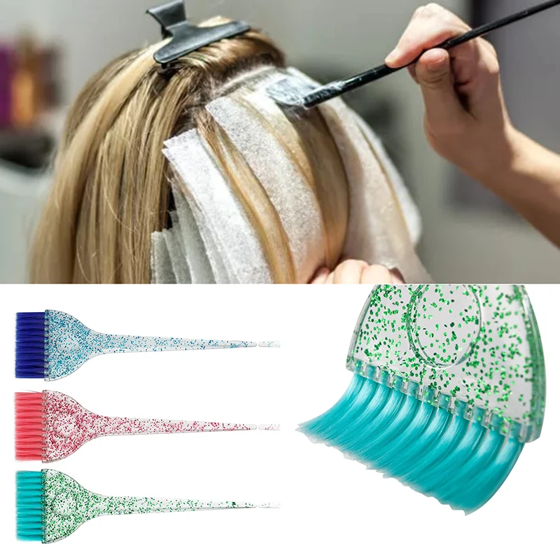 Coloring Hair Dye Brushes Plastic Easy Clean Mixing Bowl Home Salon Barber Tinting Brush Hairdressing DIY Haircut Accessories