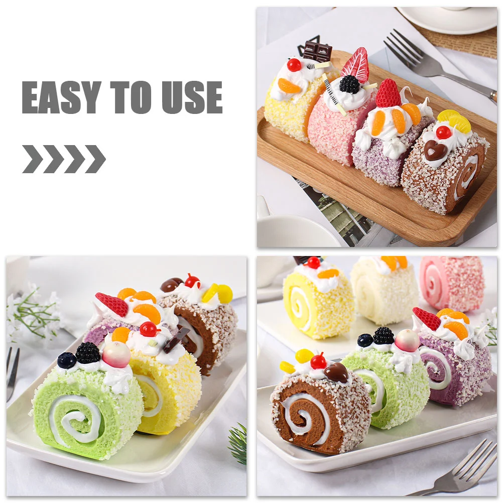 6 Pcs Dessert Model Cake Decoration Fake Simulation Pastry Artificial Lovely Food Models Pu