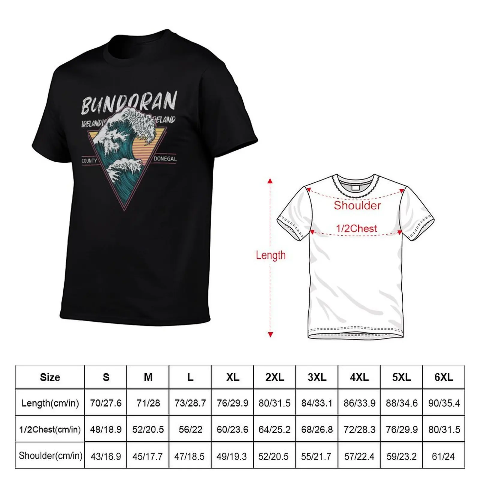 Bundoran Ireland Great Wave Surfing T-Shirt blanks clothes mens graphic t-shirts funny