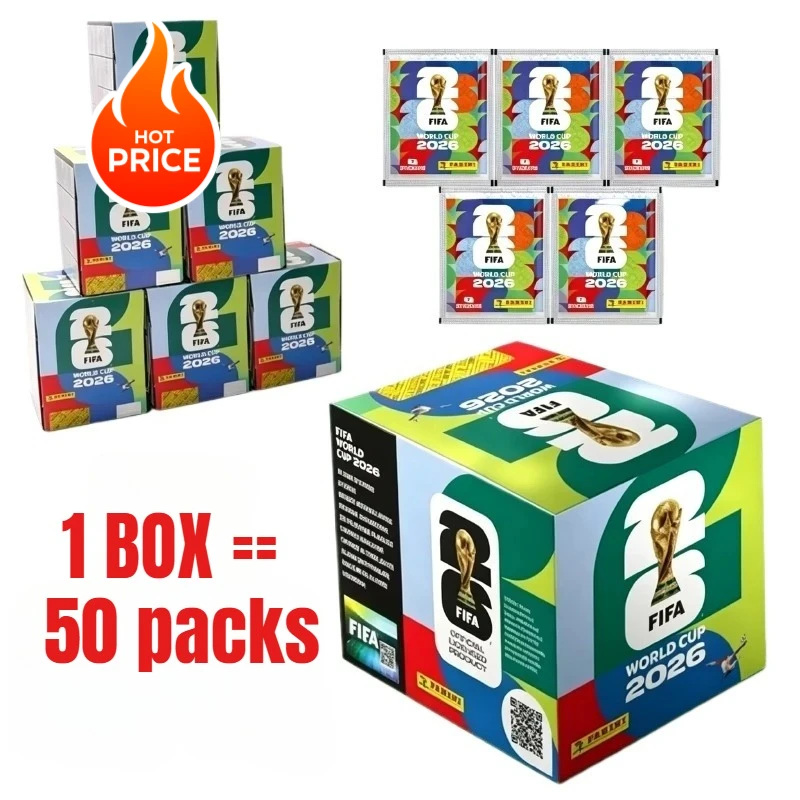 2026 World Cup Soccer Collectible Sticker Album, Sticker Collection Pack Box, Football Fan Souvenir Memorabilia Collecting Set