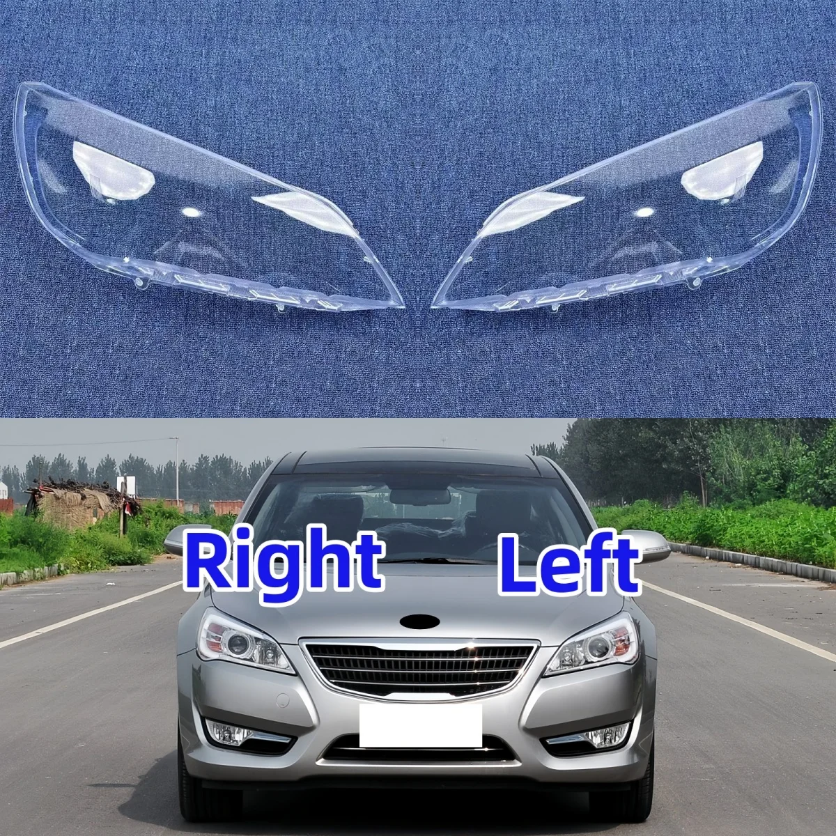 

For Kia Cadenza 2011 2012 Front Lamp Shade Headlight Mask Shell Transparent Cover Lens Replace The Original Lampshade
