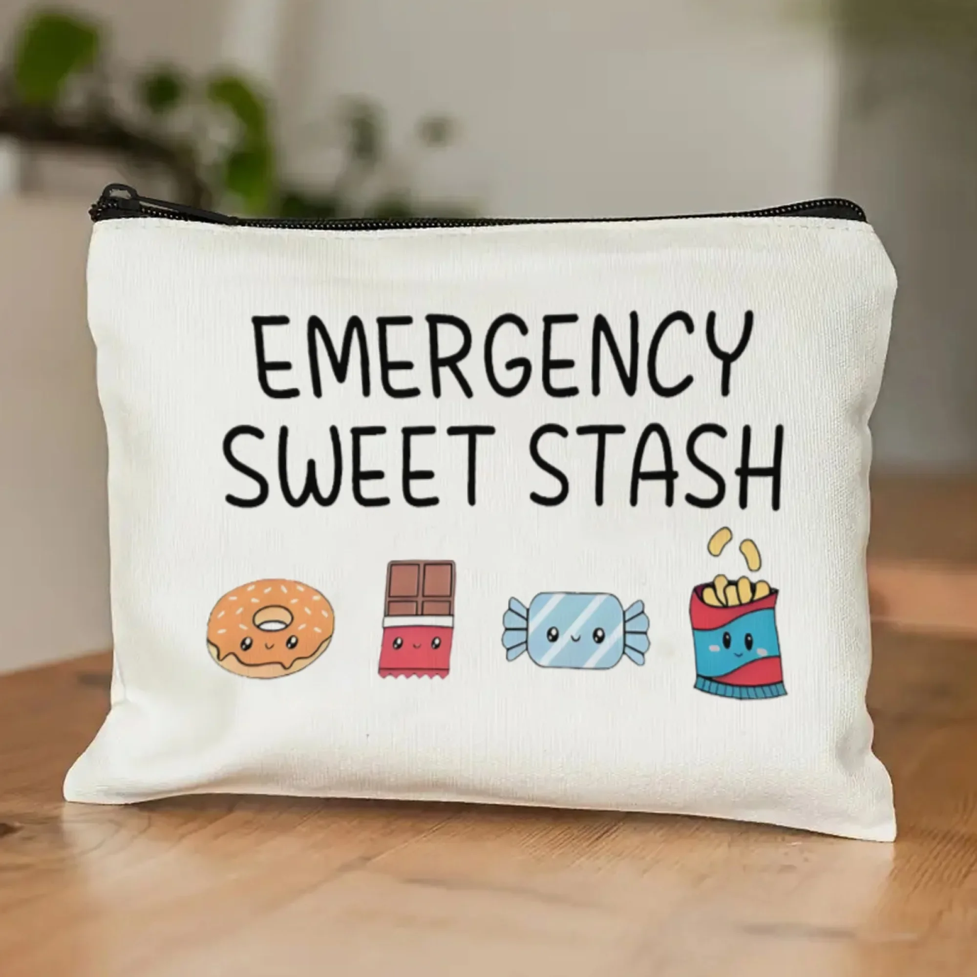 Emergency Sweet Stash Bag Children Pencil Case Snacks Storage Clutch Women Makeup Lipstick Pouch Kawaii Dessert Organizer Case