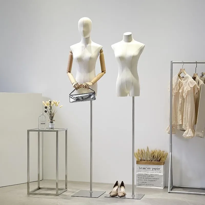 for Clothing Store Korean Style Collarbone Model Props Female Half Body Mannequin High End Window Display Dummy Full Body