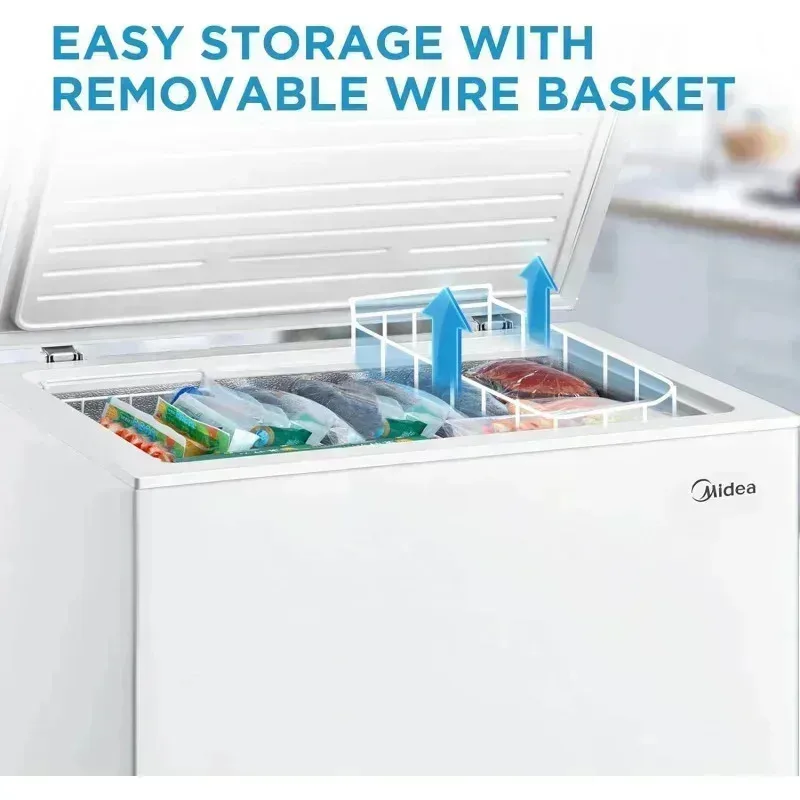 PMD4-Midea MRC070S0AWW فريزر الصدر، 7.0 قدم مكعب، أبيض، $R