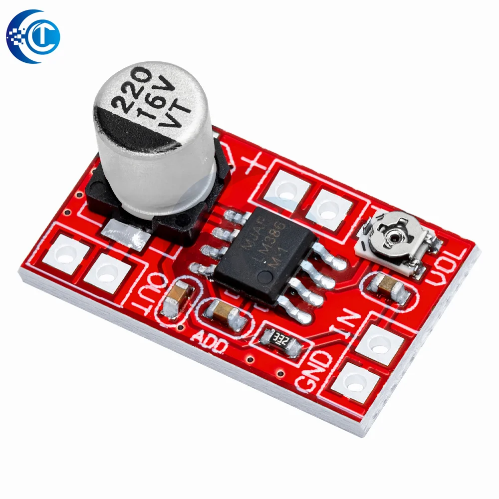‌ Mini placa amplificadora de micrófono electret de 5V-12V - Módulo de preamplificador de micrófono de condensador