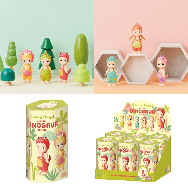 

High Quality Angel Blind Box Mini Figure Dinosaur Series Anime Figures Ornaments Strawberry Dolls Fans Children Christmas Gift