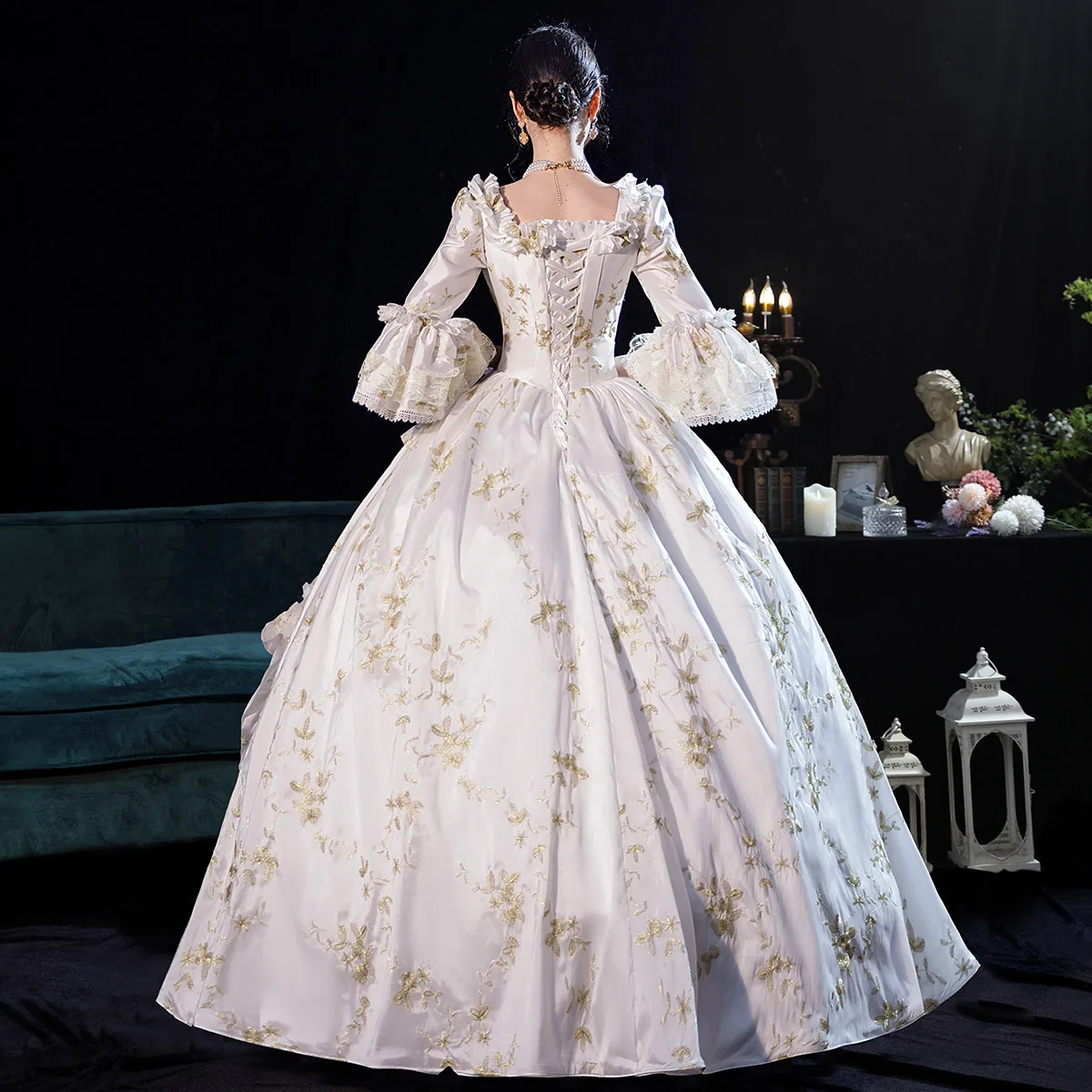 Customized Ball Gown Medieval Marie Court Evening Dresses Baroque Renaissance Victorian Theater Masquerade Parade Party Gowns