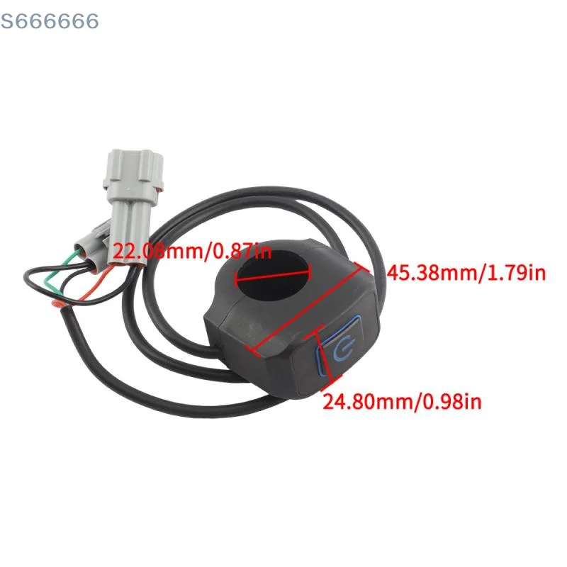 أجزاء الدراجة الكهربائية: 22 مم LED مفتاح المصباح الأمامي للدراجة النارية لـ Surron Light Bee X / S & TALARIA STING تعديل التحكم
