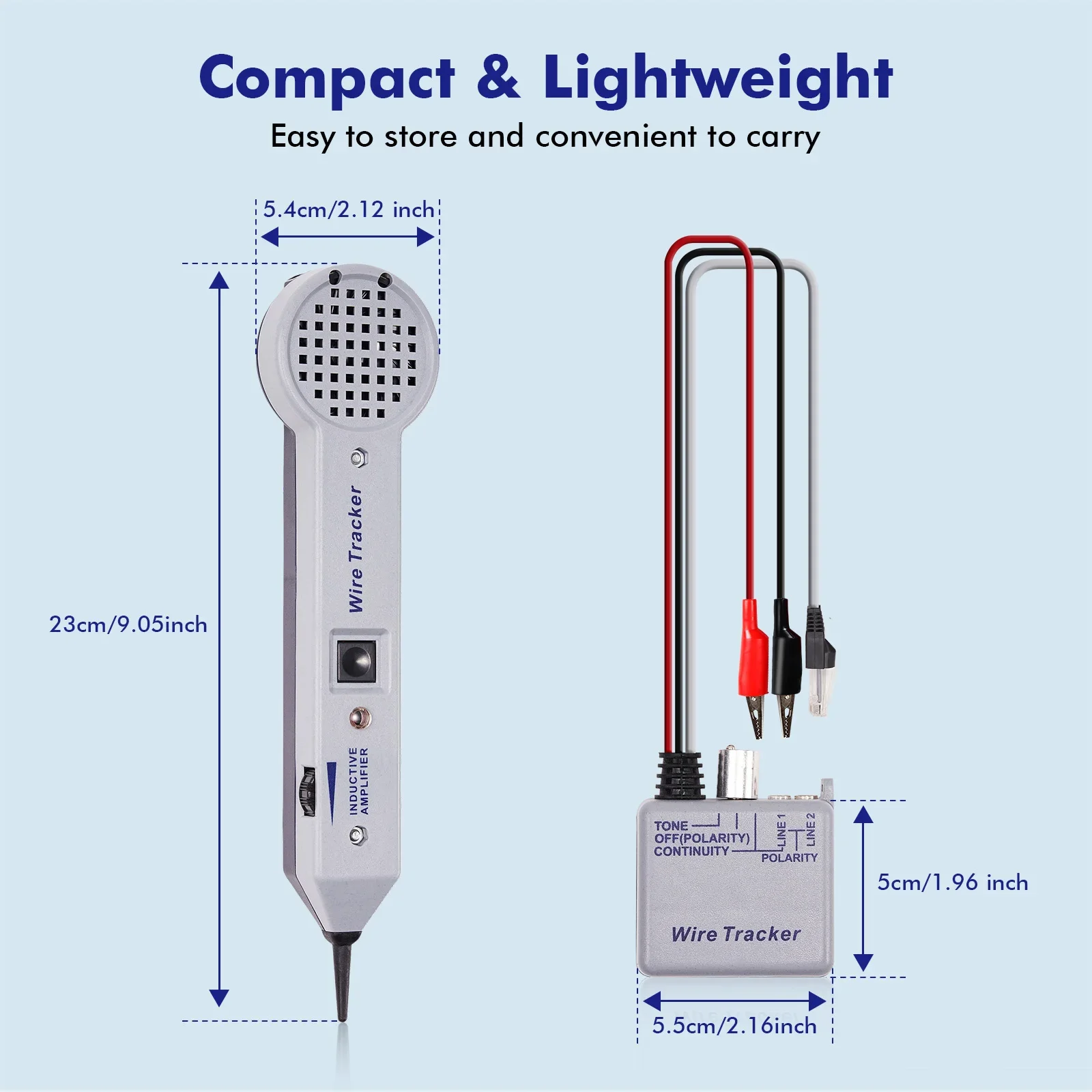 Tone Generator Kit Wire Tracer Circuit Tester Tone Tracing Probe Kit 200EP High Accuracy Cable Tester Line Finder Toner