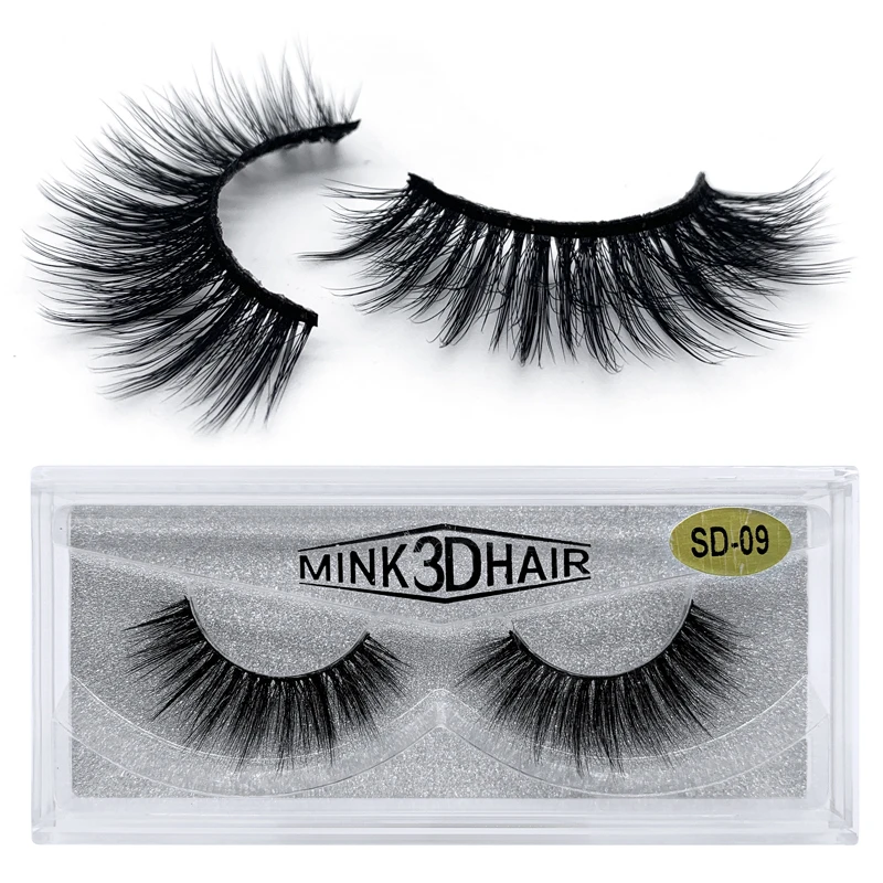 1 Pair/Boxes SD style Nautal flexible strong and durable soft comfort fit the eyes full strip eyelash with personlaized