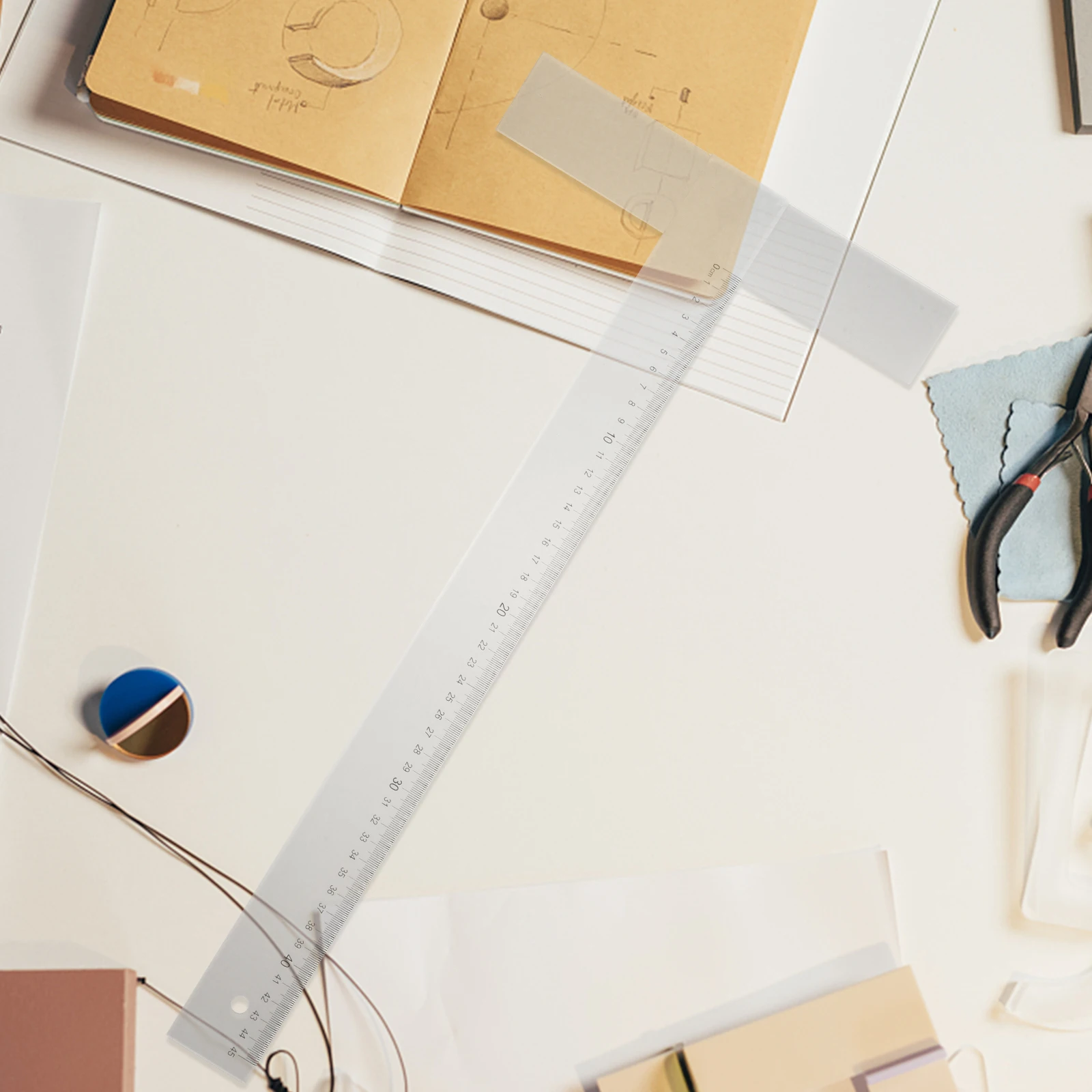 أداة قياس 18 بوصة مسطرة صياغة متينة لرسم النجارة والنجارة 18 بوصة