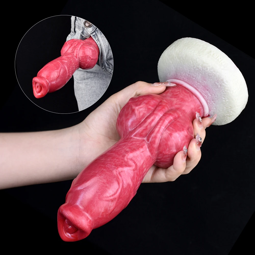 NNSX Huge Knot Realistic Dildo Anal Plug Silicone Toys for Women G Spot Stimulation Fake Big Dick Suction Cup Dildo Sex Toys