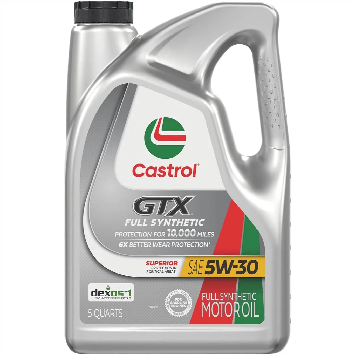 

Full Synthetic 5W-30 Motor Oil, 6X Better Wear Protection, 10K Miles Interval