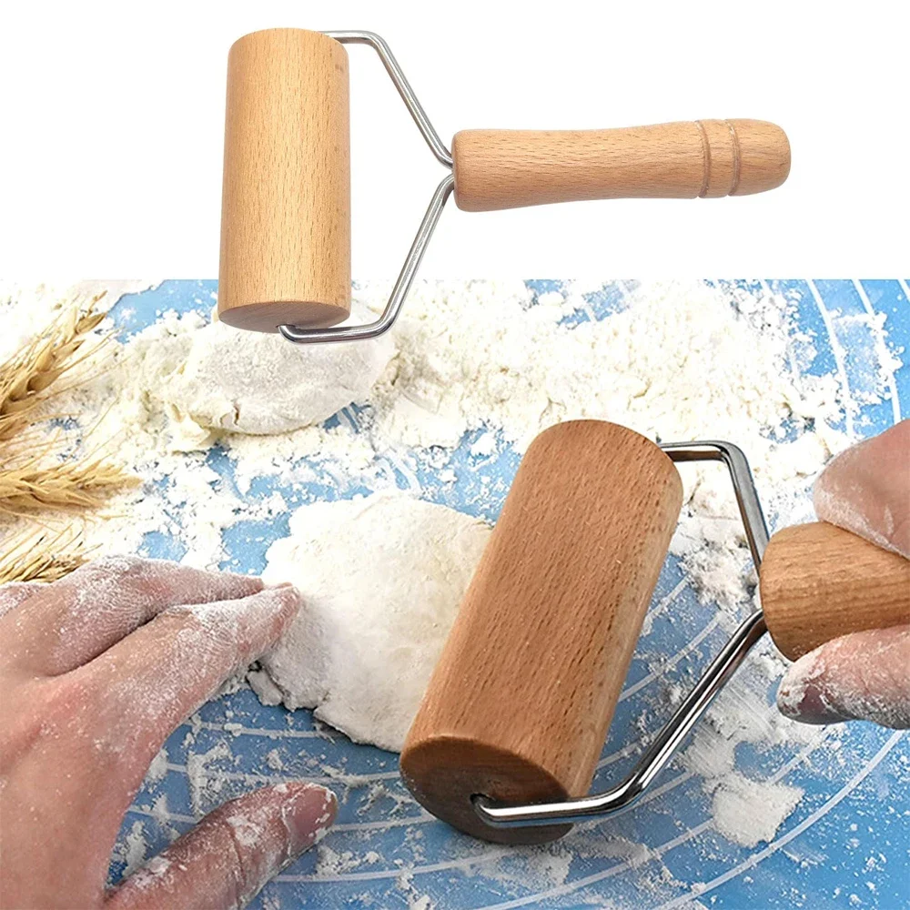 

Wooden Rolling Pin Hand Dough Roller for Pastry Fondant Cookie Dough Chapati Pasta Bakery Pizza DIY Baking Pastry Kitchen Tool