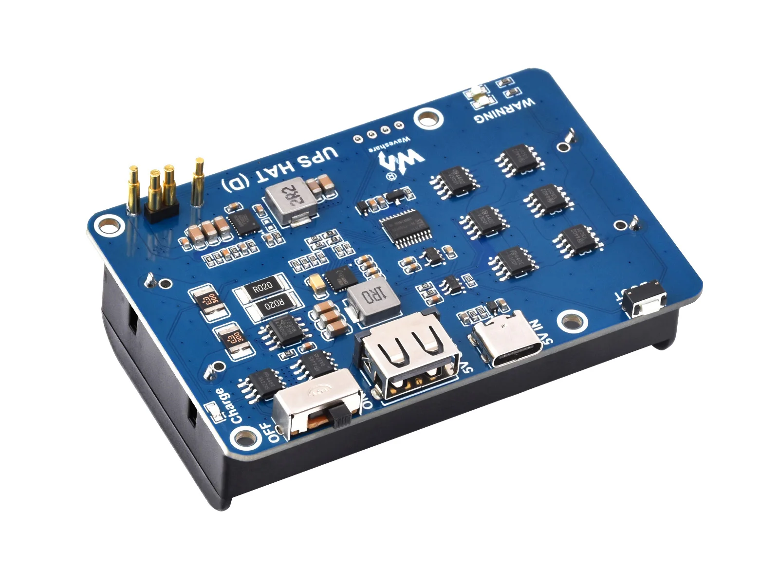 Picture 5: Wavehsare UPS HAT (D) for Raspberry Pi, Supports 21700 Li battery (NOT included), 5V Uninterruptible Power Supply,for Arduino