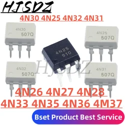 10PCS 4N30 4N32 4N31 4N25 4N26 4N27 4N28 4N33 4N35 4N36 4N37 DIP-6 IC Optocoupler EL4N25 EL4N35 New Original In Stock