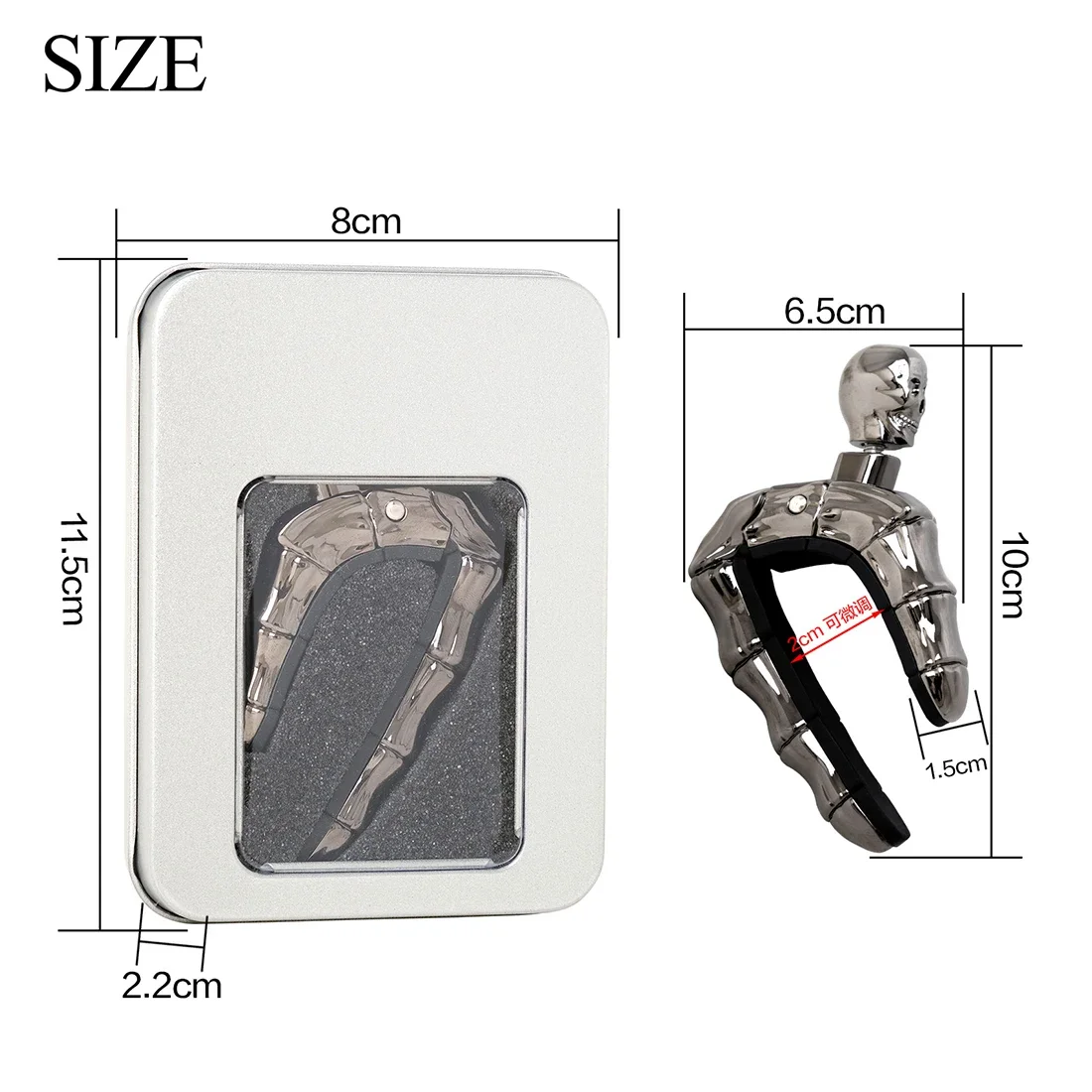 Skull Ghost Metal Guitar Capo Quick Release Clamp Adjustable String Pressing Clip for Electric Bass Instrument Accessories