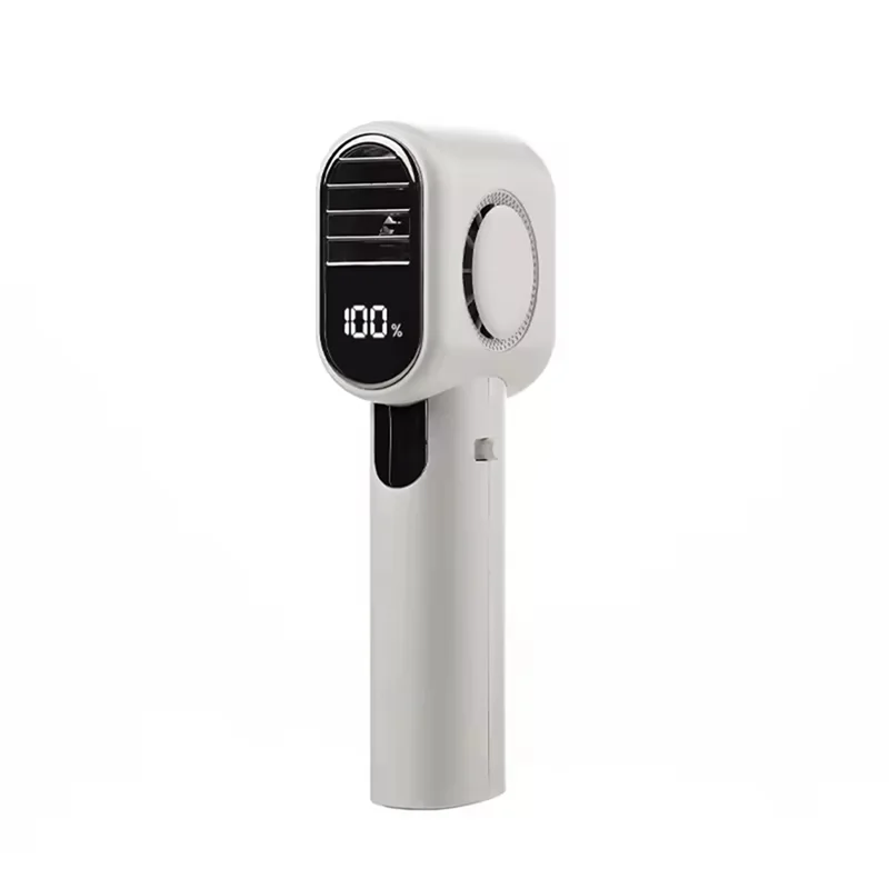 

N85R-Quiet Mini Bladeless Fan, 100-Speed Powerful Blower, 4000Mah, USB Portable Cooling Fan With LED Display