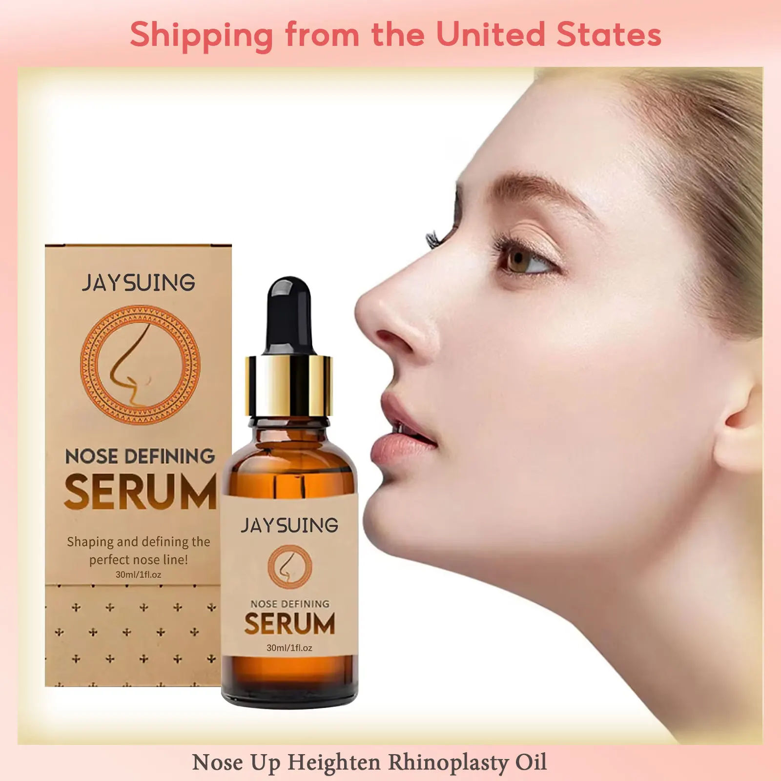 Nose Up Heighten Rhinoplasty Oil Collagen Nasal Bone Remodeling Thinner Smaller Nose Lifting Beautiful Shaping Natural Nose Care