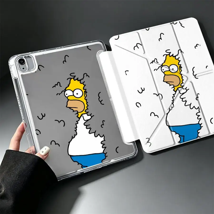 The Simpsons Bart With Pen Slot Cover Tablet Case For iPad Air 8 M2 M3 3 Pro 13 2025 2026 11th 10th Gen 12th 9th Mini 7 6 5