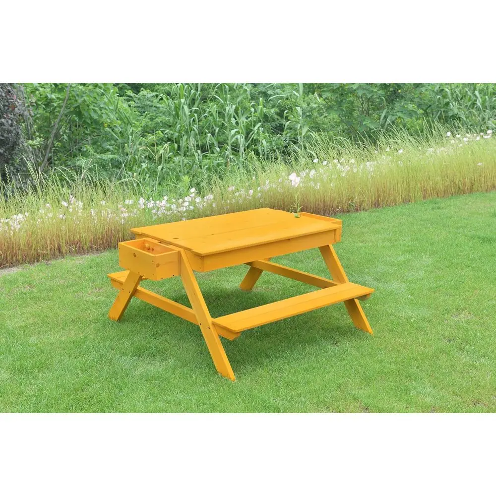 

Children's Wooden Sand Table - Sensory Play, Durable Pine, Portable Storage, Outdoor Imaginative Play Set