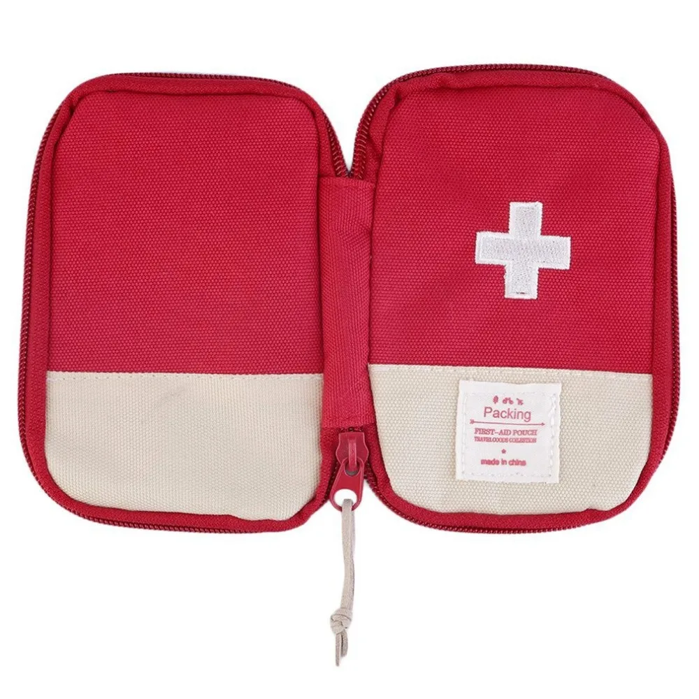 Mini Empty Outdoor Camping First Aid kit Emergency Medicine Bag Home Survival Portable Striking Cross Symbol First Aid Kit Bag