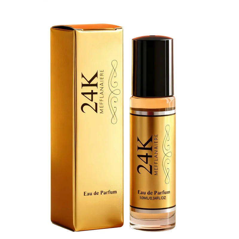 Aceite de Fragancia de Benzoin 24K, Aroma Duradero del Sudeste Asiático, Eau de Toilette en Tamaño de Viaje