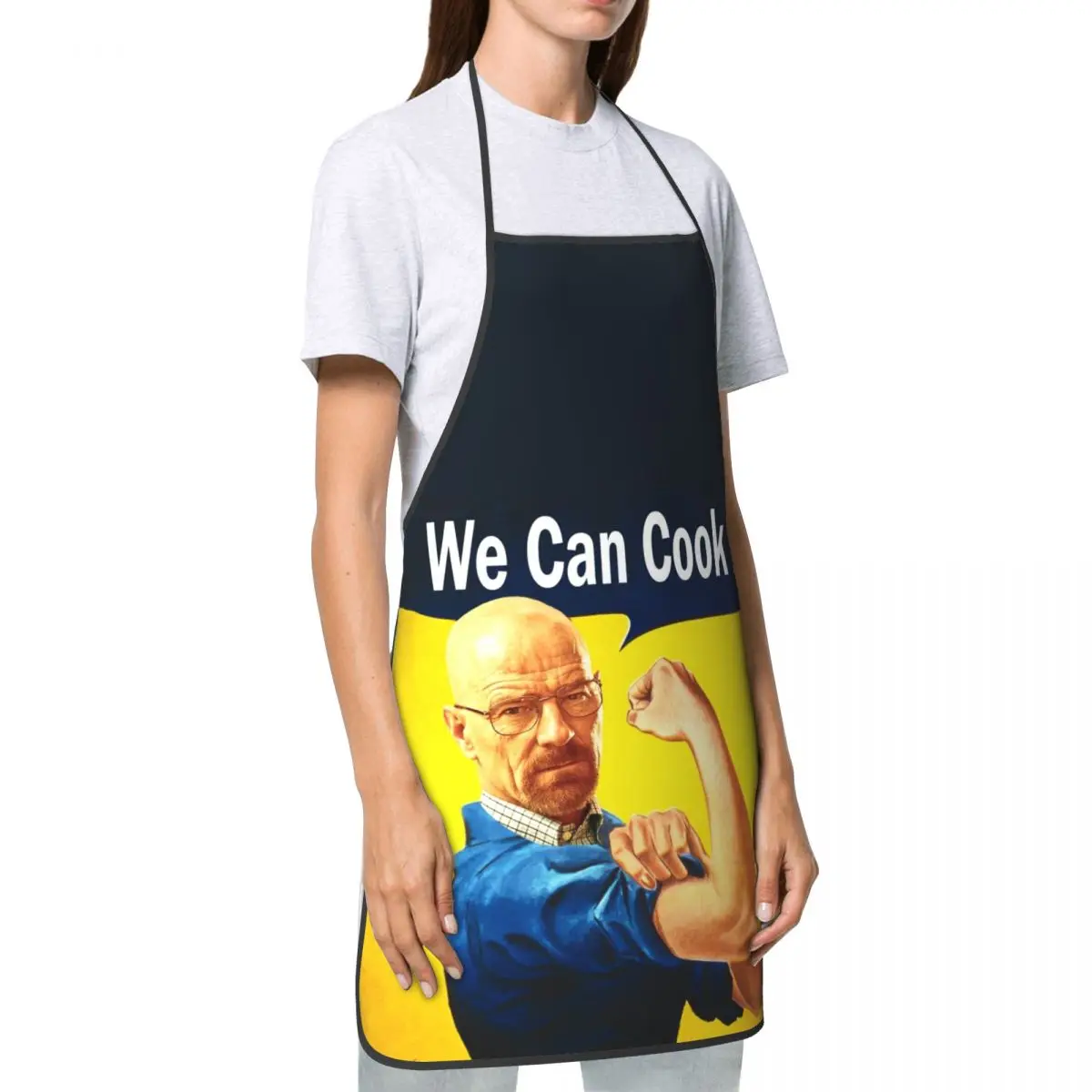 Walter White Retro We Can Cook It Kitchen Chef Cooking Baking Apron Men Women Breaking Bad Tablier Cuisine for Painting