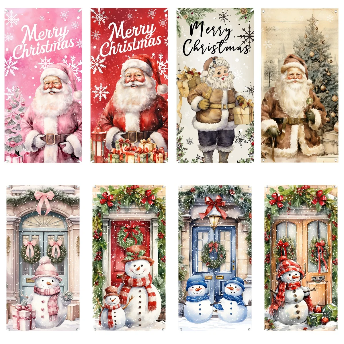 

Christmas Hanging Flag Christmas Decoration For Home 2024 Xmas Door Banner Porch Sign Ornament Navidad Natal New Year Gift 2025