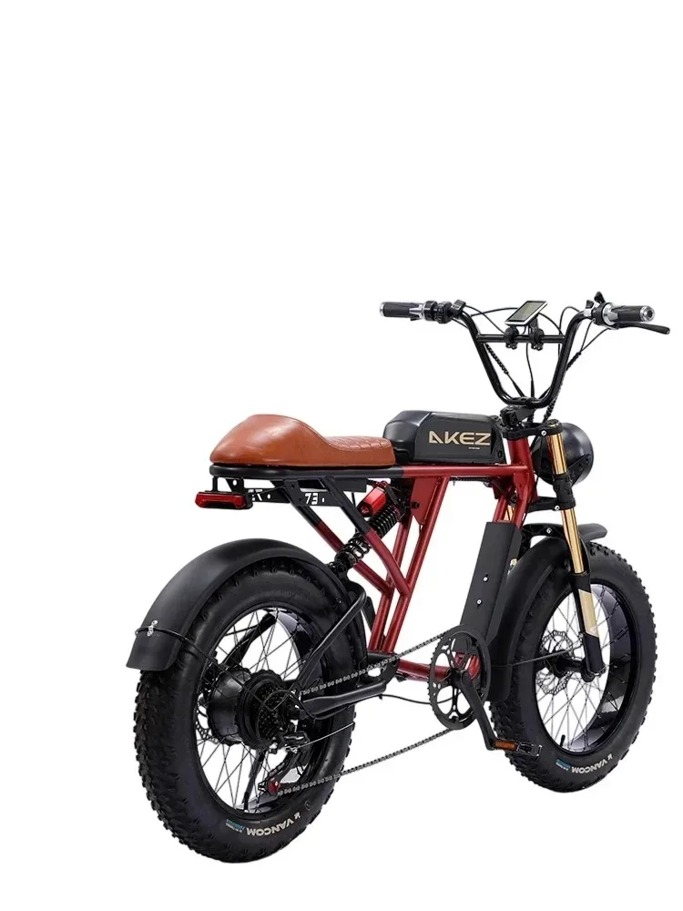 

AKEZ S2 48V 1500W 36Ah High-Performance Fat Tire Electric Bike | Brushless Motor & High-Carbon Steel Frame | California US Stock
